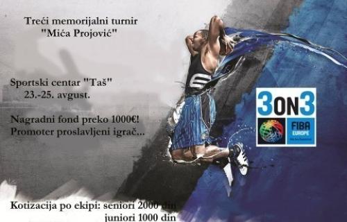 Memorijalni turnir "Mića Projović" nosilac Fibine licence